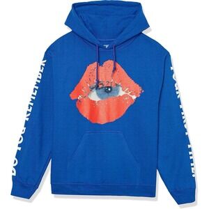 The Kid Laroi Hoodie Sweater Blue Sz Large End Of The World Tour 2022 Puff Print